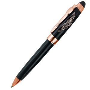 Crown Collection Executive Pen (Rose Gold/Black)