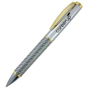 Crown Collection Executive Pen (Carbon Fiber/Gold)