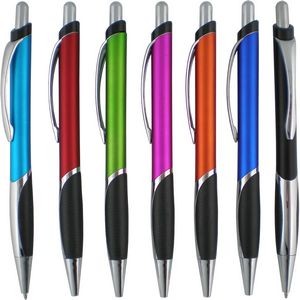 Maxim Metallic Pen with Black Rubber Grip