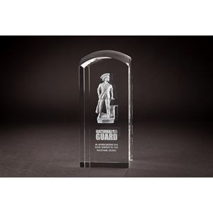 Crystal Dome Tower Award (6 7/8 x 3 x 3")