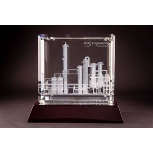 Super Rectangle Crystal Award (11 3/4 x 8 1/2 x 4")