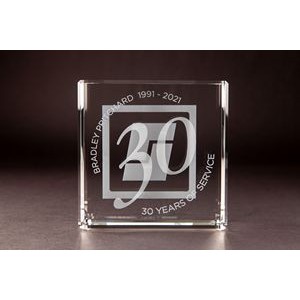 Square Crystal Award (5 3/4 x 5 3/4 x 2 3/8")
