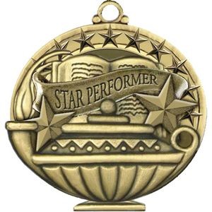 Stock Academic Medals - Star Performer