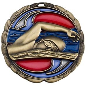 Stock Color Medals - Swimming