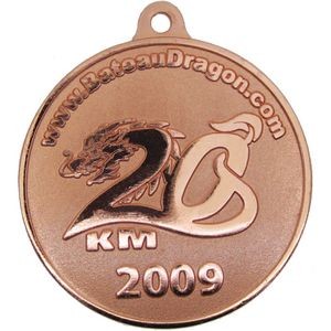Diestruck Sandblasted Medals - 2 1/4" DIA