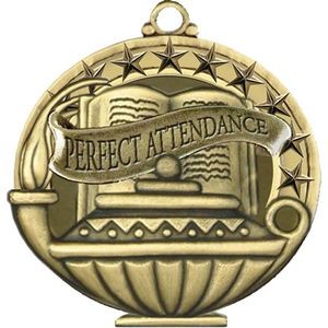 Stock Academic Medals - Perfect Attendance