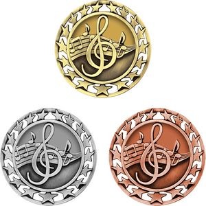 Stock Star Sports Medals - Music