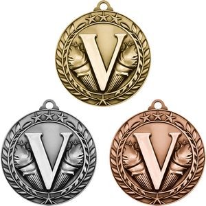 Stock Small Academic & Sports Laurel Medals - Victory