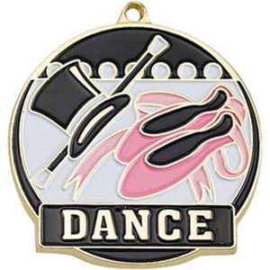 Stock Gold Enamel Sports Medals - Dance