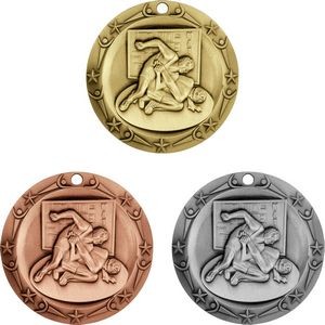 Stock World Class Sports & Academic Medals - Wrestling