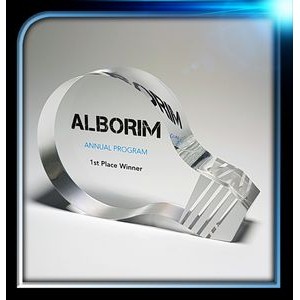 Custom Acrylic Light Bulb Award (4"x2 3/4"x1")