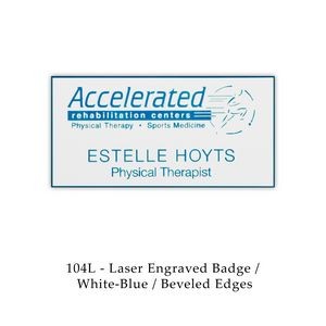 Laser Engraved Named Badge (1.5"x3")