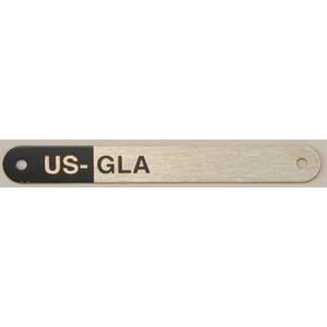 .029 Stainless Steel Name Plate Greater than 3 square In. and up to 6 Sq. In.