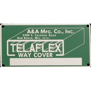 .032 Anodized Aluminum Name Plate up to 3 square In.