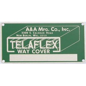 .032 Anodized Aluminum Name Plate greater than 3 Sq. In. up to 6 Sq. Inches