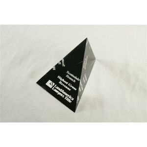 Acrylic 3-D Wedge Paper Weight / Award (4 1/4"x3")