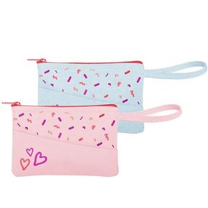 Continued Poptart Peek-a-boo To Go Pouch (Colored Canvas & Denim)