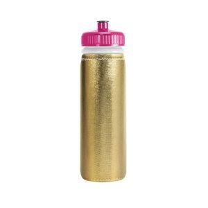 Van Metro Metallic Sport Bottle w/Sleeve & Push-Pull Lid
