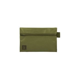 Large Tarpaulin Zip Front Pouch