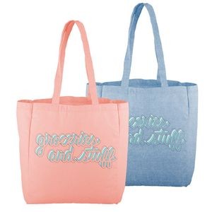 Continued All That Grocery Colored Canvas/Denim Tote