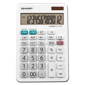 Sharp EL334WB Semi-Desktop Basic Calculator