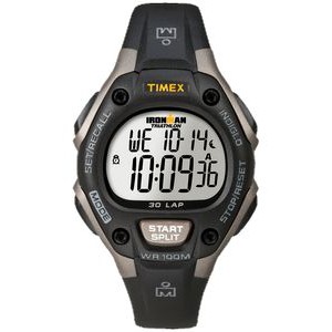 Timex Ironman Black/Titanium Gray Traditional 30 Lap Mid-Size Watch