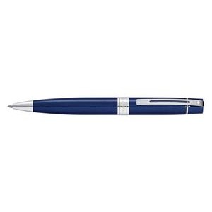 Sheaffer 300 Glossy Blue/Chrome Plate Trim Ballpoint Pen