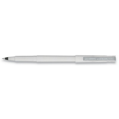 Uniball Micro Point Pearlized White/Black Ink Roller Ball Pen