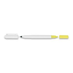 Uniball Combi Ultra Fine Marker/ Highlighter White/Yellow