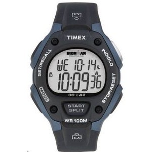 Timex Ironman Black/Blue Traditional 30 Lap Full-Size Watch