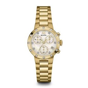 Bulova 98R216 Women's Diamond Chronograph Watch