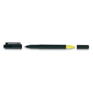 Uniball Combi Black Ball Pen/ Highlighter Black/Yellow