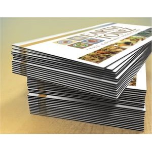 3.667" x 8.5" - SuperThick Black Edge Postcards -32pt Uncoated -2 Sides