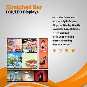 22" - Stretched Bar Video LED/LCD Displays
