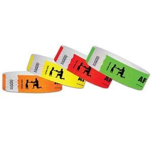 3/4" wide x 10" long - 3/4" Tyvek After Care Wristbands Blank 0/0