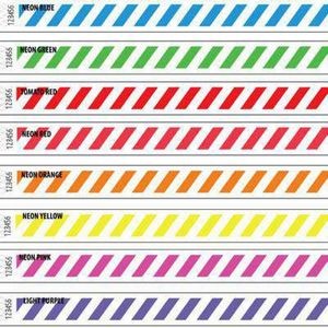 3/4" wide x 10" long - 3/4" Tyvek Wristband Design Stripes Blank 0/0