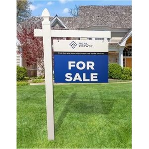 24" x 30" - Two Sided Real Estate Signs on 3mm PVC with Posts