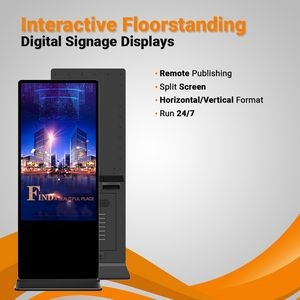 32" - Floor Standing Digital Signage Kiosks with Infrared Touch