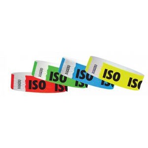 3/4" wide x 10" long - 3/4" Medical Alert ISO Tyvek Wristbands Blank 0/0