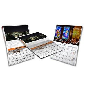 12" x 12"- 24 page - Custom Color Wall Calendar - 28 Pages - 100lb. Gloss Text