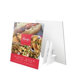 8.5" x 11" - Table Top Counter Cards with Easel Backs - 3/16" Foam Core