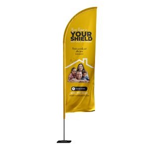 32" x 99" - 10' Tear Drop Flag - 32" x 99" With Outdoor Ground Stake Kit