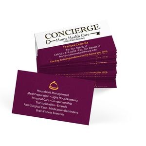 1.75" x 3.5" - Round Corner Business Cards - 14pt - Color 2 Sides - UV Coat
