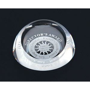 Crystal Magnify Dome Paperweight