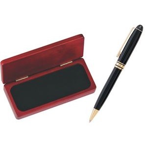 MB Series Ball Point Pen in Rosewood gift box - black pen set