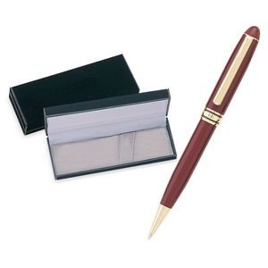 MB Series Ball Pen Gift Set in black velvet gift box - burgundy pen set