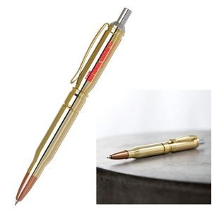 Bullet Pen - Brass metal bullet shape ball point pen -Gold Barrel
