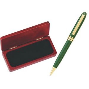 MB Series Ball Point Pen in Rosewood gift box - Green pen set