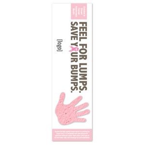 Breast Cancer Awareness Seed Paper Shape Bookmark - Design V