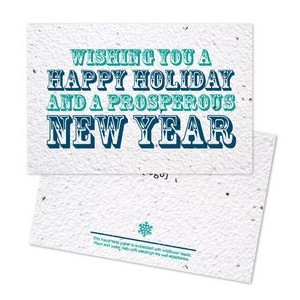 Holiday Seed Paper Postcard - Style T